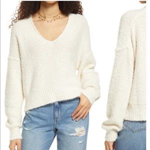 FREE PEOPLE THEO V NECK SWEATER